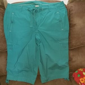 Teal Venezia Lane Bryant Capris size 18